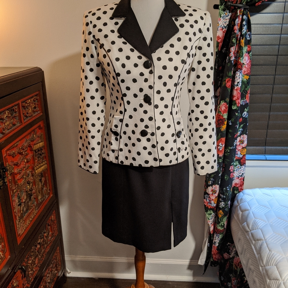 Lillie Rubin 80s dress and jacket set vintage